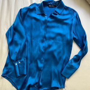 Zara Silk Button Up